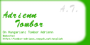 adrienn tombor business card